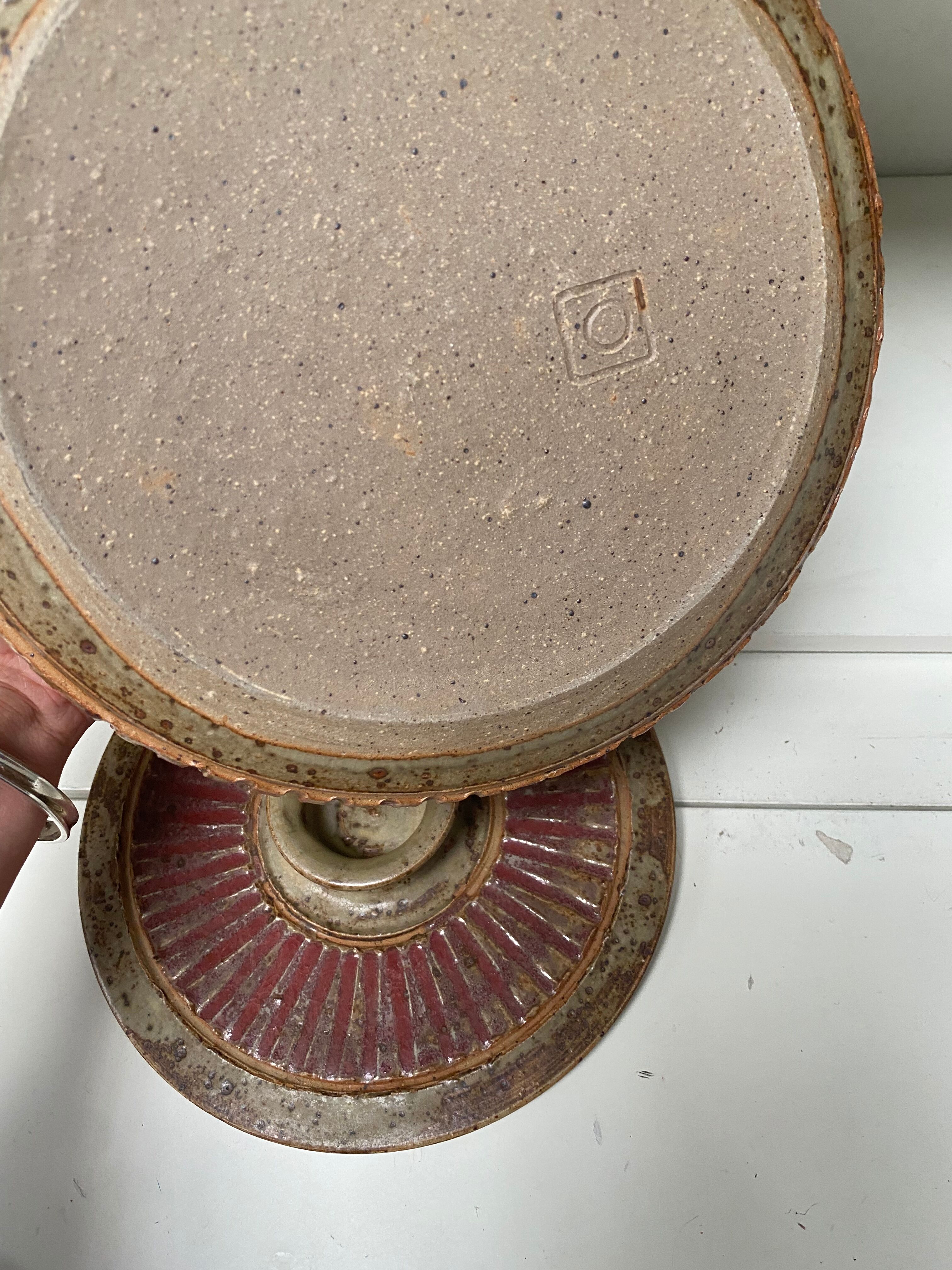 Salad dish in ancient sandstone