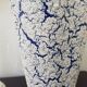 Vase tulipe bleu et blanc