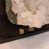 White quartz block on base
