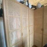Solid oak cabinet and cannage