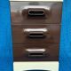 Meuble de rangement/commode/caisson vintage 1970 en resine marron et i