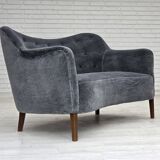 Canapé Années 1960, design danois par Slagelse Møbelværk, modèle 185, retapissé