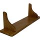 Vintage oak wall rack book shelf 1970s wood minimalist design