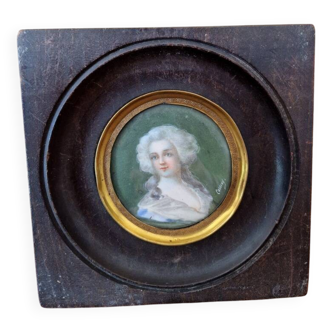 Richard Cosway (1742-1821) - Miniature - "Portrait of a young woman"