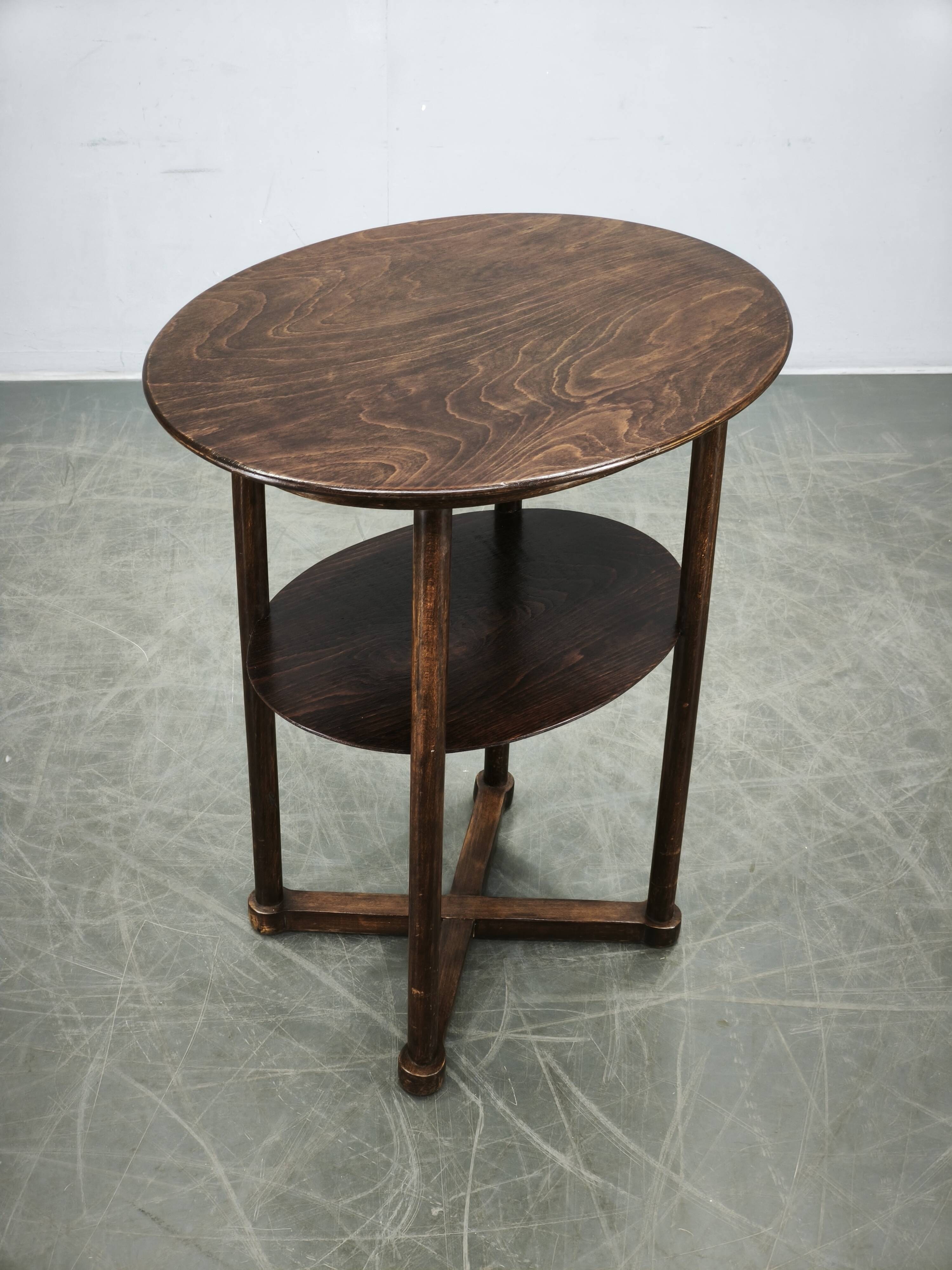 Table ovale de Josef Hoffmann, Sécession de Vienne, Kohn ou Thonet, vers 1900