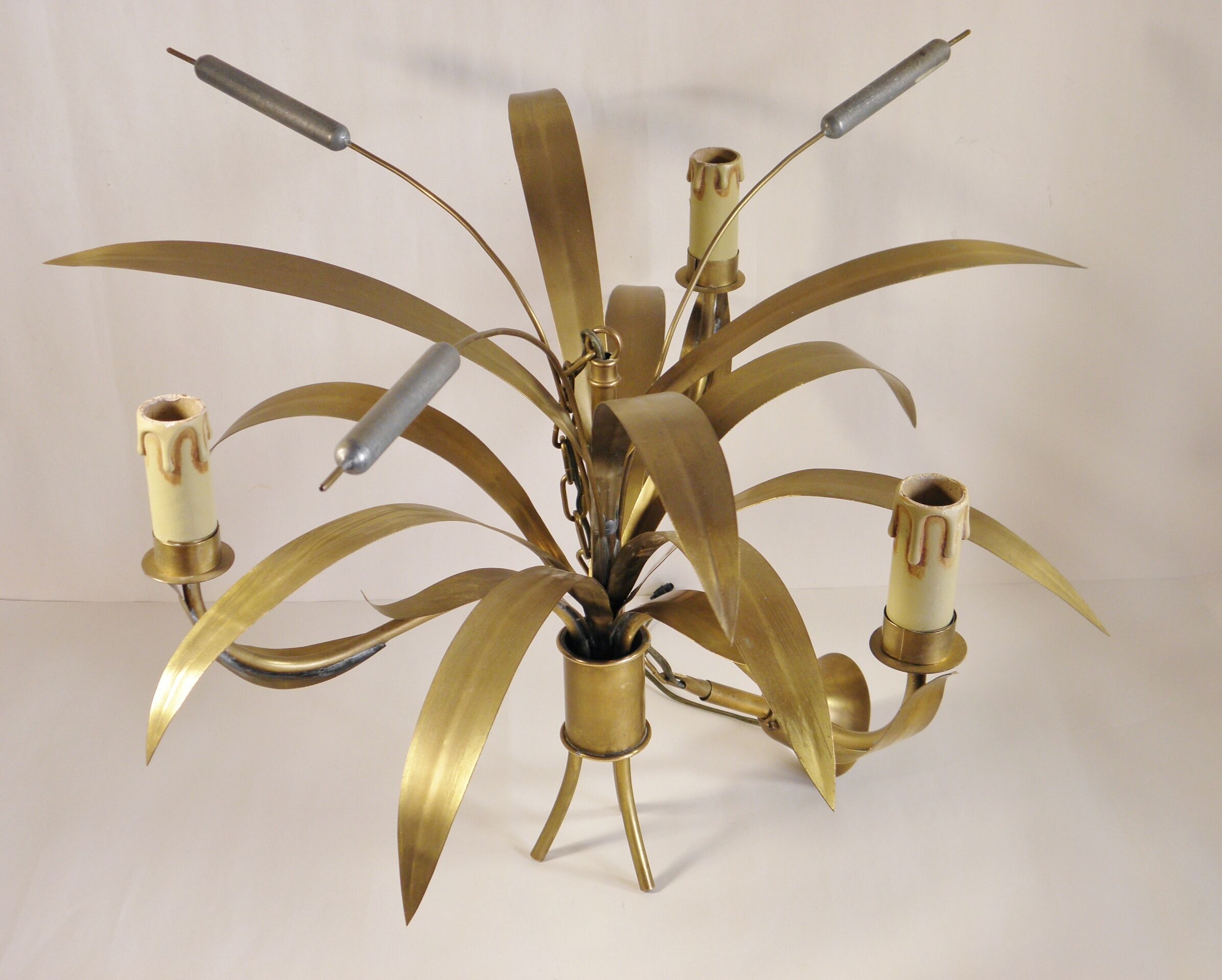 Lustre " massettes " en laiton
