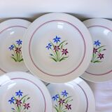 6 soup plates from Salins, Lily model