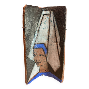Tuile terre cuite à - dame