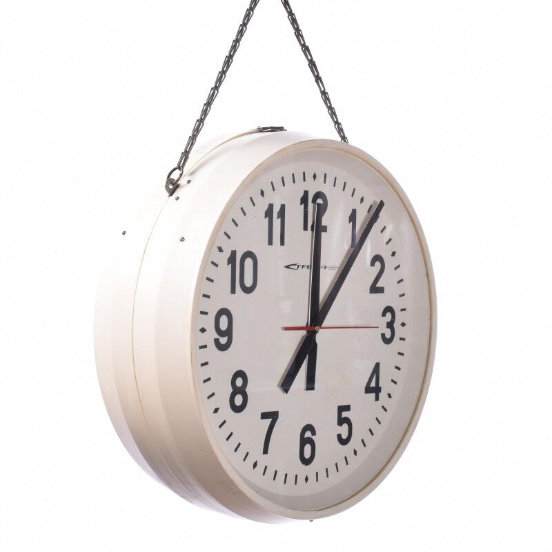 Double vintage station clock