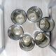 6 smoked glass champagne flutes 1970 - Luminarc
