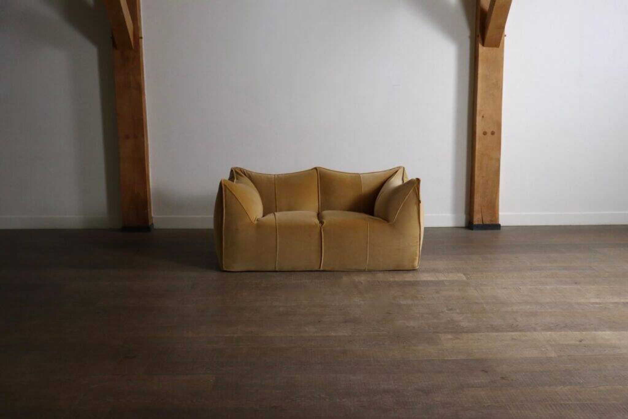 Le Bambole sofa in velvet by Mario Bellini for B&B Italia, 1970s