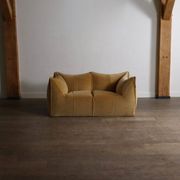 Le Bambole sofa in velvet by Mario Bellini for B&B Italia, 1970s