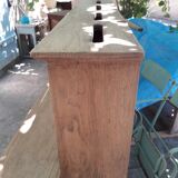 Ancient row of oak mailboxes