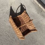 Wicker wooden basket