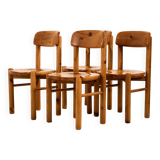 Pine dining chair by Rainer Daumiller for Hirtshals Savvaerk, set of 4