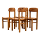 Pine dining chair by Rainer Daumiller for Hirtshals Savvaerk, set of 4