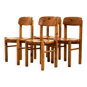 Pine dining chair by Rainer Daumiller for Hirtshals Savvaerk, set of 4