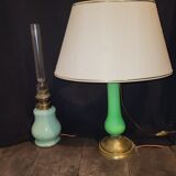 Set of 2 opaline lamps