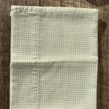 4 green rectangular napkins \u00e0 vintage tiles