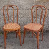 Pair of caned Fischel chairs, circa 1900