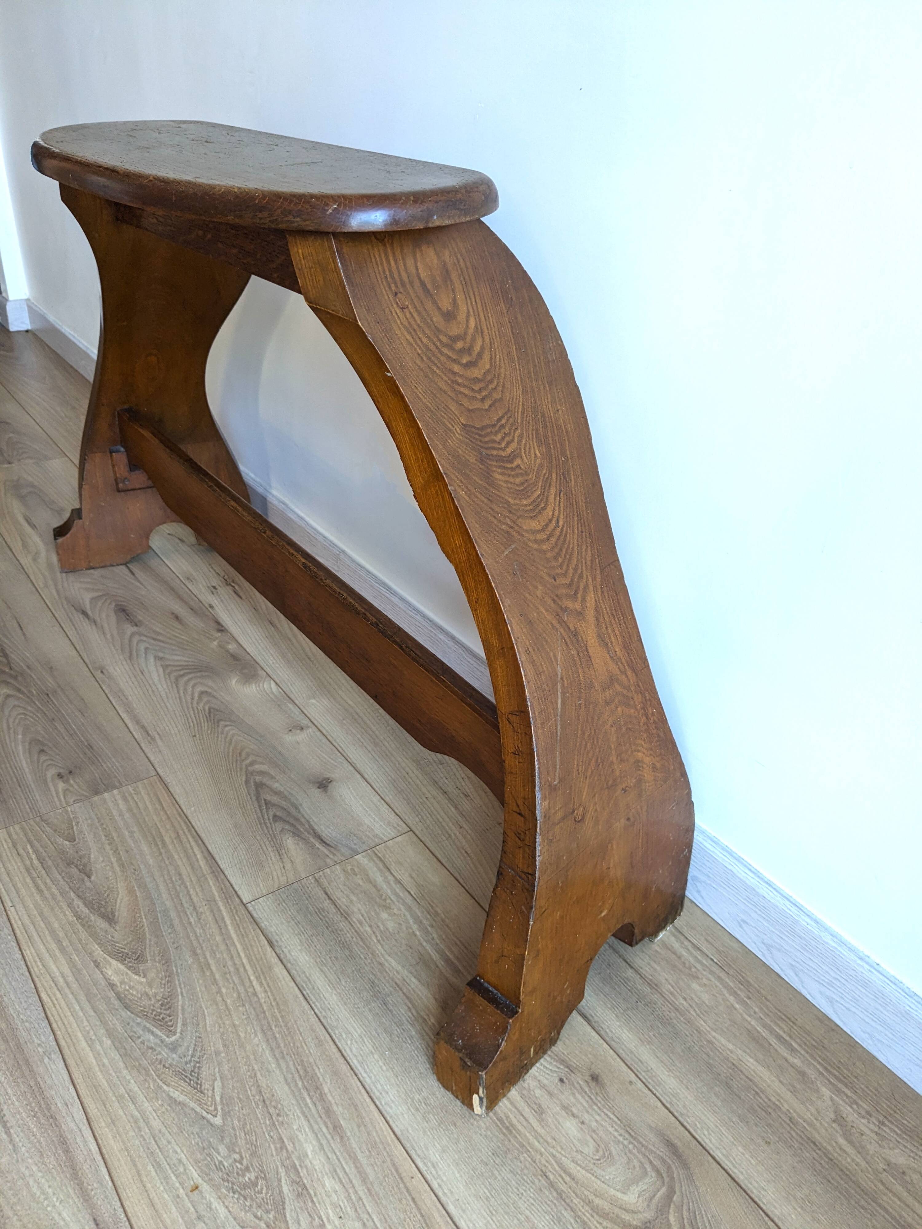 Banc d’orgue ancien en chêne – époque Art nouveau vers 1900