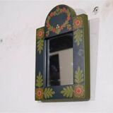 Bohemian mirror in painted wood