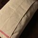 Coussin Torchon ancien bandes rouges