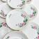 10 assiettes à dessert porcelaine