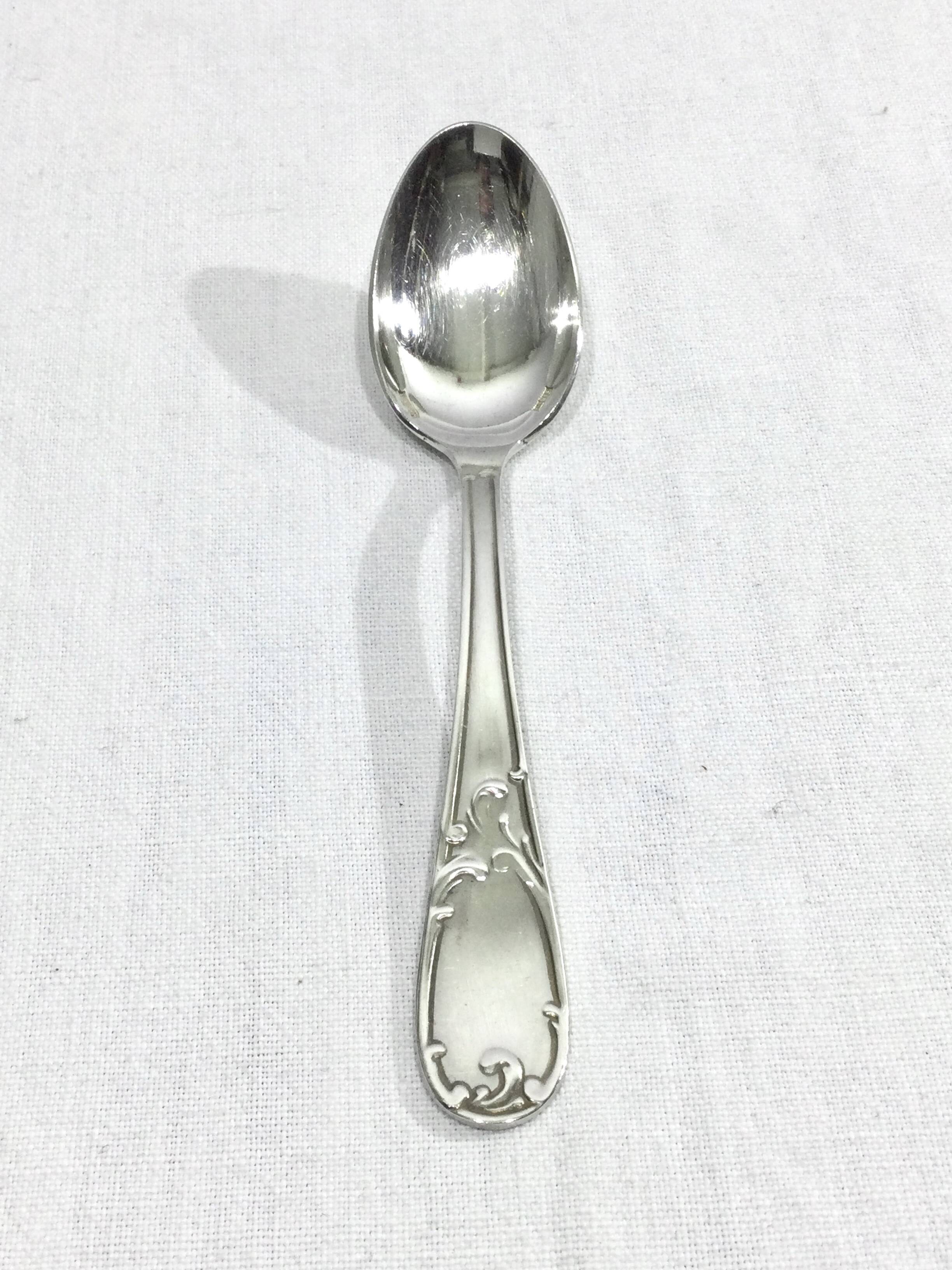 49-piece cutlery set in Louis XV silver-plated metal