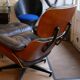 Lounge chair and ottoman by Charles & Ray Eames US edition Herman Miller 1980