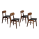 1970s, set of 4 Danish dining chairs by Findahl Møbelfabrik, teak wood.
