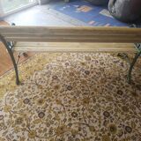 Cast iron and wood bench