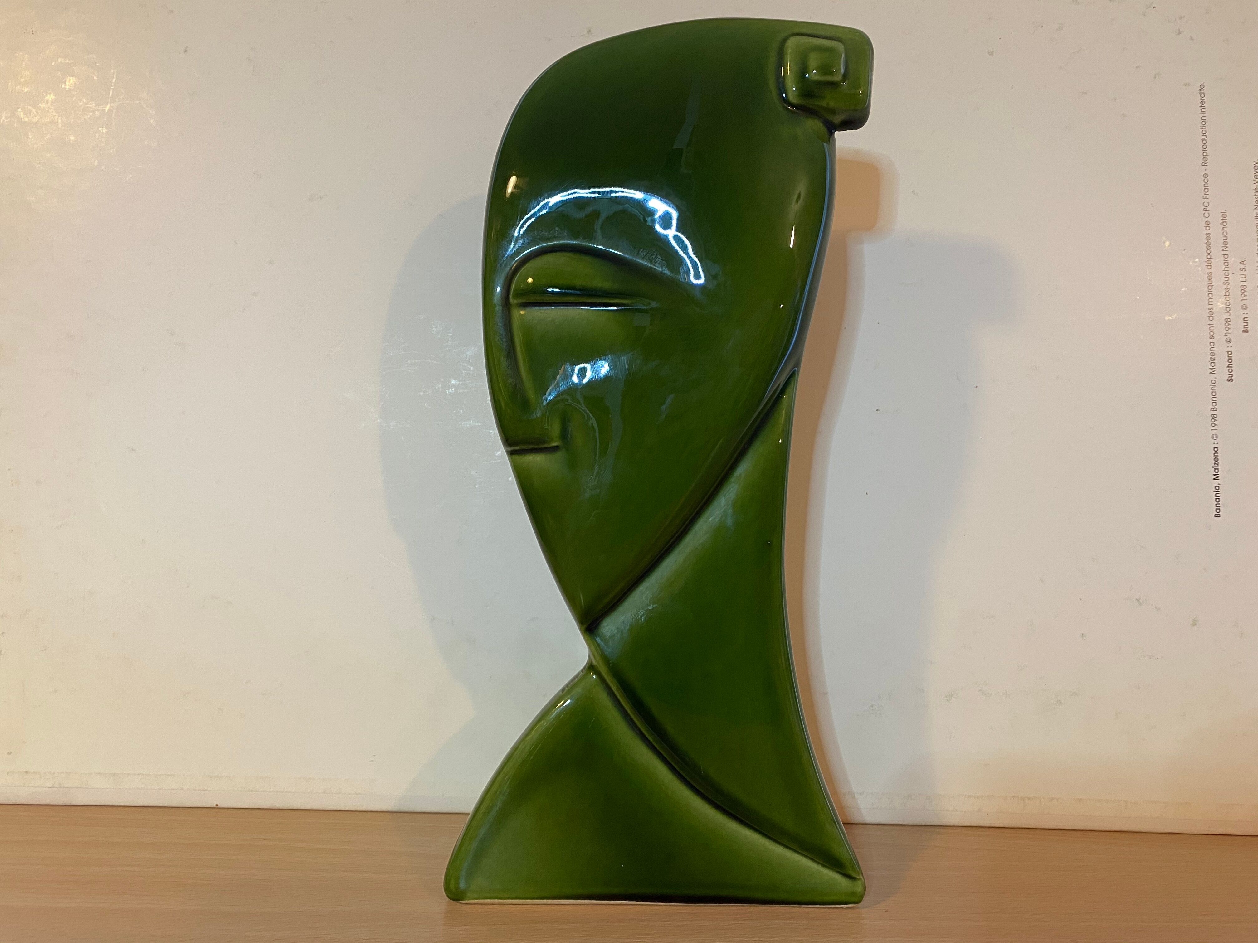 Cubist Vase Art Deco Niederkorn, Rare 1920s - ancient Egyptian Vase 1920s
