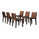 Suite de 6 chaises dartisanales en chêne, France, vers 1970