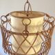 Suspension rotin vintage
