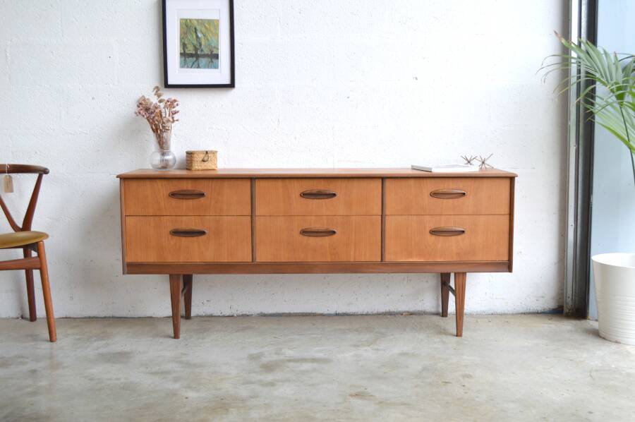 Enfilade/sideboard with 6 drawers, 168 cm