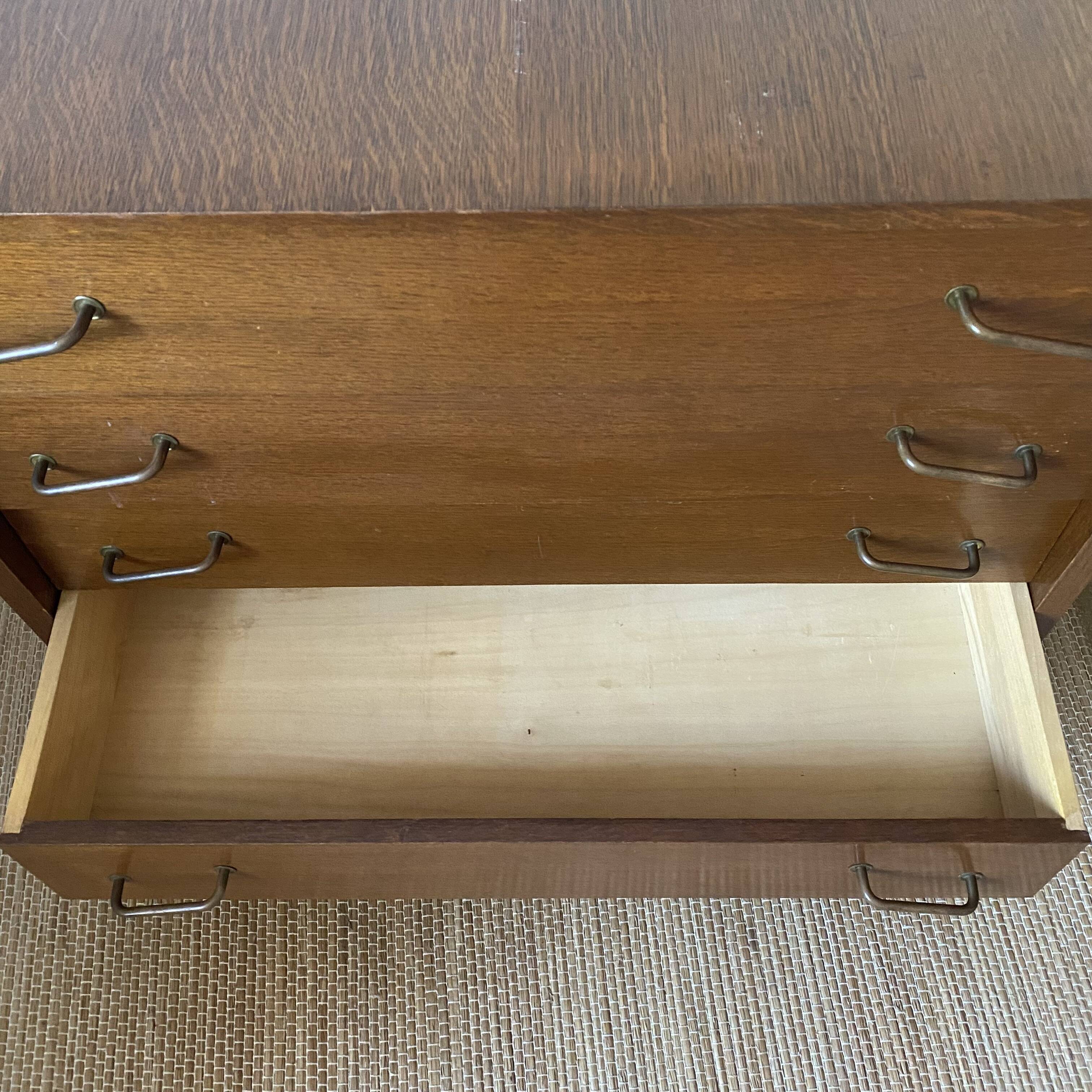 Vintage Scandinavian commode with tapered legs.