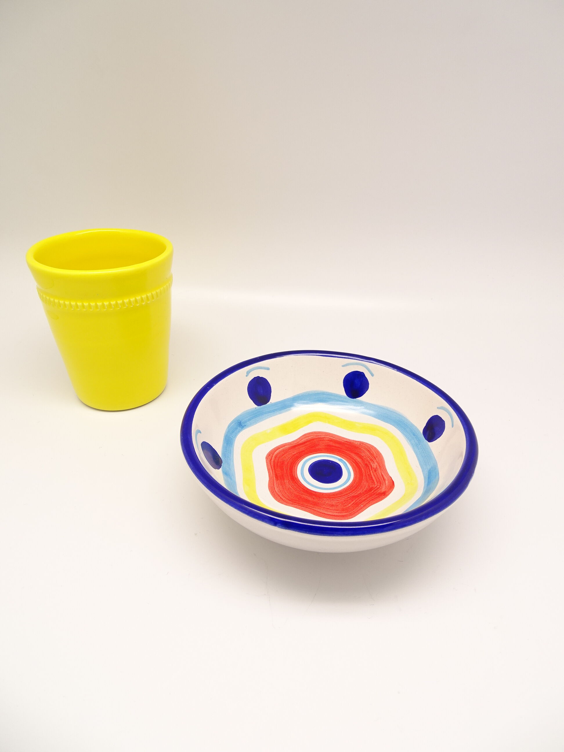 Bol multicolore en céramique italienne