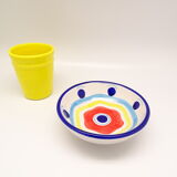 Multicolored bowl in Italian ceramic
