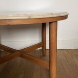 Table basse marbre rosé vintage
