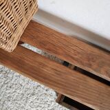 Old kindergarten bench wood and metal