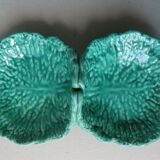 Double ceramic cups shape cabbage leaves