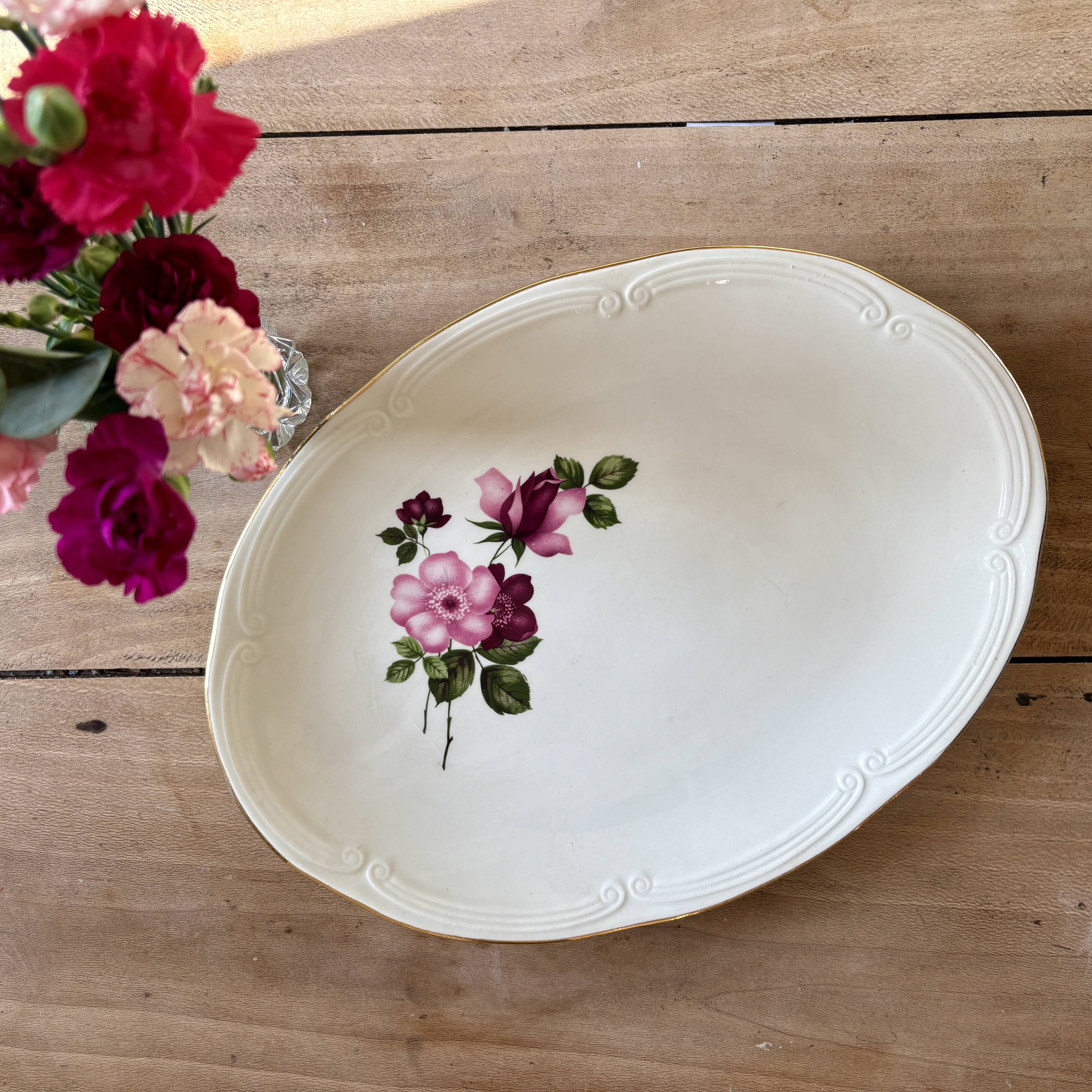 Plat / ravier vintage - Modèle Chinon de Gien