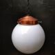 Opaline glass ball pendant lights