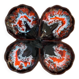 Ancien plat serviteur vintage style Vallauris - Années 70