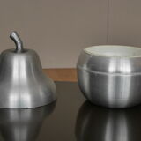 Pear seventies stainless ice bucket