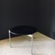 Midcentury Modern Leather Tripod Stool by Uno & Östen Kristiansson for Luxus, Sweden, 1960s