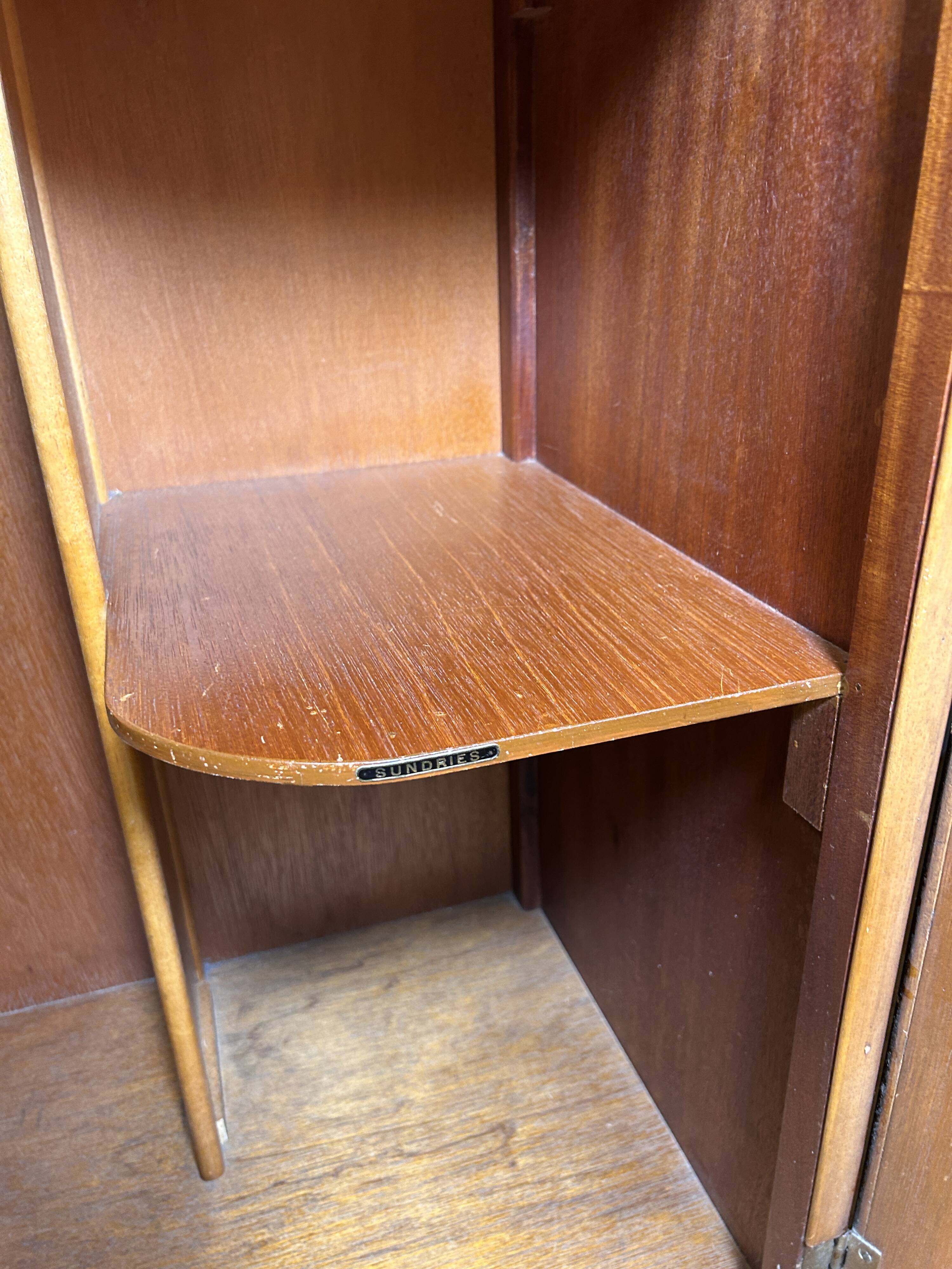 Art Deco Burr Walnut Vintage Brocante Gents Wardrobe (1930–1940)