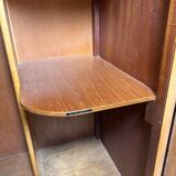 Armoire pour homme Art déco en ronce de noyer (1930-1940)