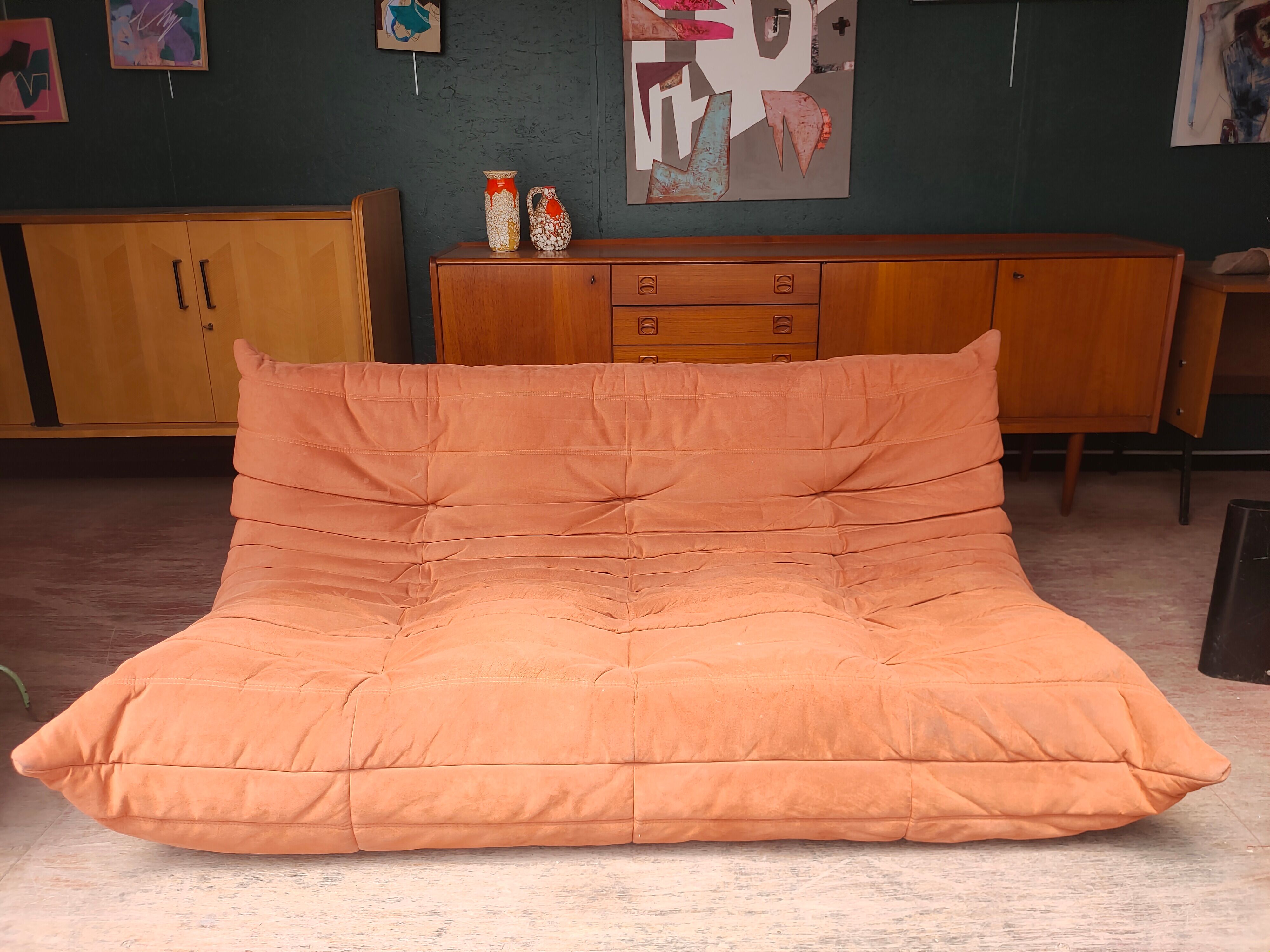 Togo sofa, alcantara, Michel Ducaroy